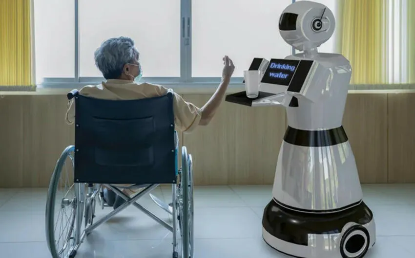Otelləri təmizləyən, hətta çiçəklərə qulluq edən robot -VİDEO