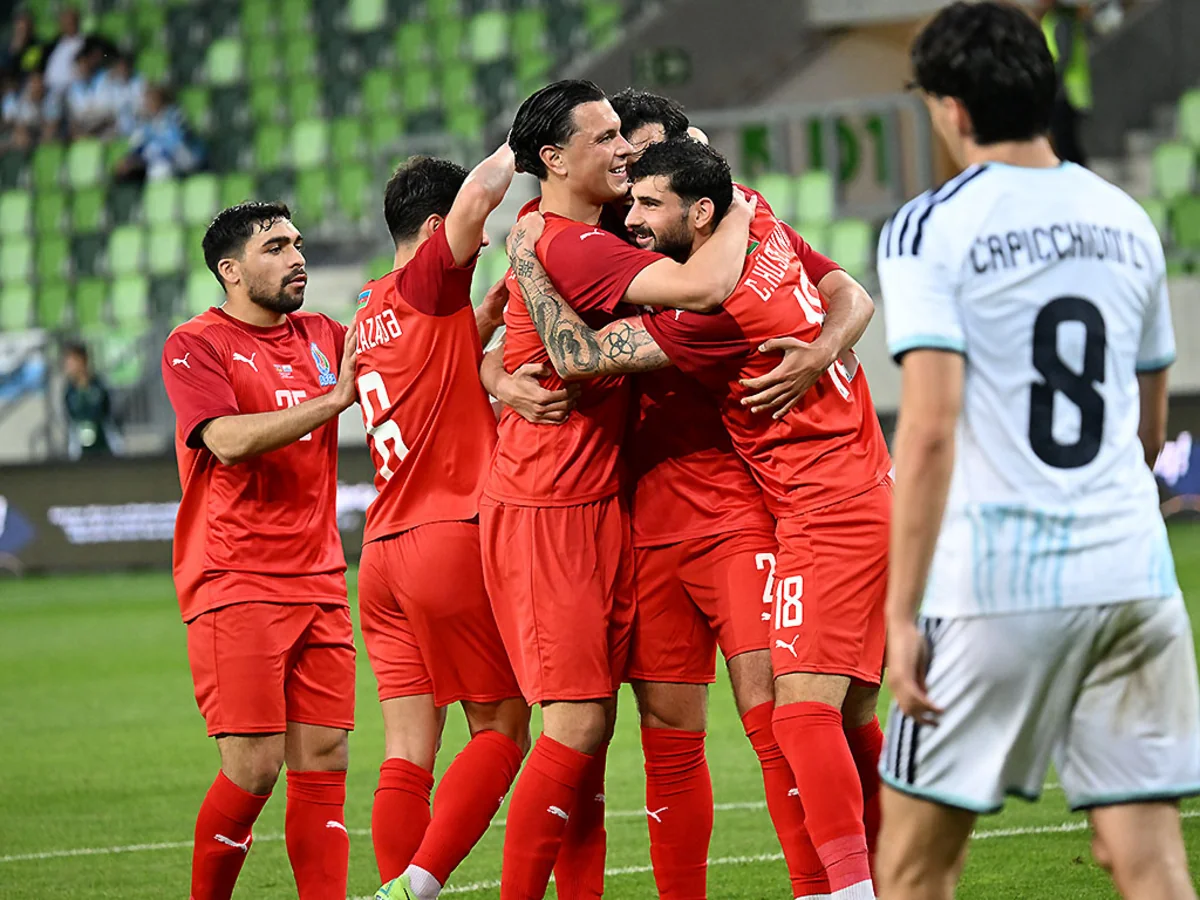 Azərbaycanın futbol üzrə millisi San Marinonu məğlub edib